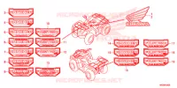 AUTOCOLLANTS pour Honda FOURTRAX 420 RANCHER 4X4 DCT EPS CAMO de 2016
