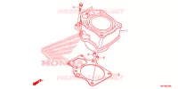 CYLINDRE pour Honda FOURTRAX 420 RANCHER 4X4 AT DCT IRS de 2016