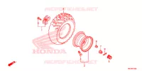 ROUE ARRIERE pour Honda FOURTRAX 420 RANCHER 4X4 AT DCT IRS EPS de 2016