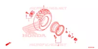 ROUE ARRIERE pour Honda FOURTRAX 420 RANCHER 4X4 AT DCT IRS EPS de 2016