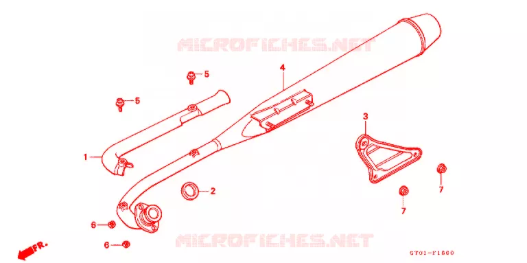 SILENCIEUX D'ECHAPPEMENT Honda MOTO 90 CUB 1993  C90CMP