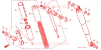 AMORTISSEUR ARRIERE pour Honda SUPER CUB 90 DELUXE ROUND LIGHT de 1992
