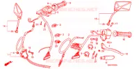 LEVIER DE GUIDON   CABLE   COMMODO (CBX125CE/H/N) pour Honda CBX125 CUSTOM de 1986