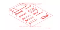 OUTIL pour Honda CBX125 CUSTOM de 1986