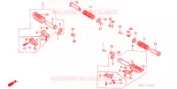 REPOSE PIED (CBX125F) pour Honda CBX 125 de 1991