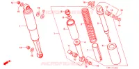 AMORTISSEUR ARRIERE pour Honda BENLY CD 90 de 1981