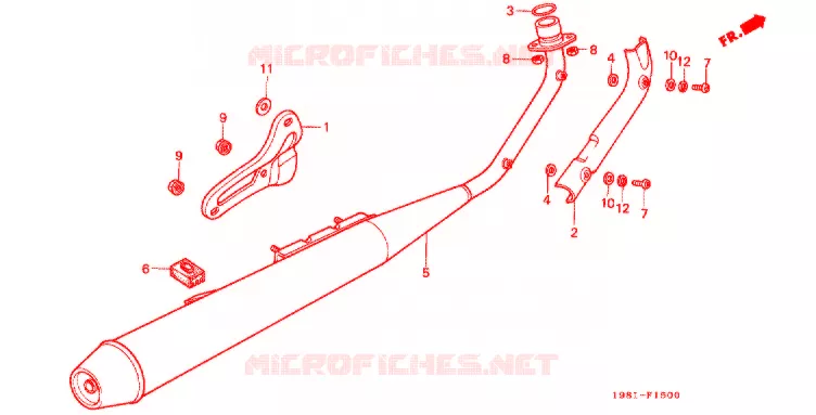 SILENCIEUX D'ECHAPPEMENT Honda MOTO 90 CD 1982  CD90A