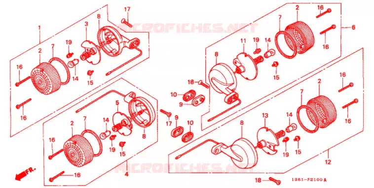 CLIGNOTANT Honda MOTO 90 CD 1991  CD90H