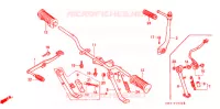 REPOSE PIED   KICK   BEQUILLE   PEDALE pour Honda BENLY CD 90 de 1992