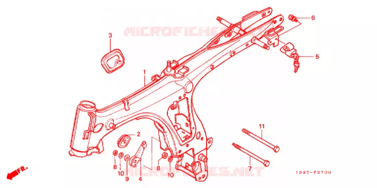 CADRE Honda MOTO 90 CD 1998  CD90SW