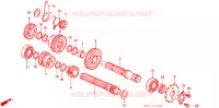 BOITE DE VITESSES pour Honda CHALY 50 de 1989