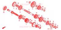 BOITE DE VITESSES pour Honda CR 80 R BIG WHEEL de 1999