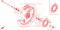 ROUE AVANT pour Honda CR 80 R de 1992