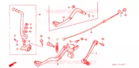 PEDALE   KICK pour Honda CR 80 R de 1995