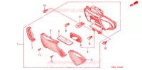 FEUX ARRIERE pour Honda 50 LIVE DIO ZX, front brake disk, NH237I de 1994