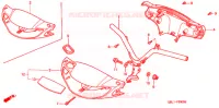 GUIDON   CARENAGE (1) pour Honda 50 LIVE DIO ZX, front brake disk, NH237I de 1994