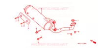 SILENCIEUX D'ECHAPPEMENT (2) pour Honda 50 LIVE DIO ZX, front brake disk, NH237I de 1994