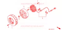 ALTERNATEUR pour Honda 50 LIVE DIO ZX, front brake disk, RP148 de 1994