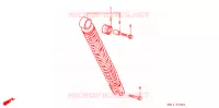 AMORTISSEUR ARRIERE pour Honda 50 LIVE DIO ZX, front brake disk, RP148 de 1994