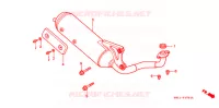 SILENCIEUX D'ECHAPPEMENT (2) pour Honda 50 LIVE DIO ZX, front brake disk, RP148 de 1994