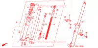 FOURCHE (1) pour Honda TLM 200 de 1986