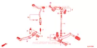 PEDALE pour Honda CB 400 X ABS de 2017