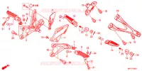 REPOSE PIED pour Honda CBR 1000 RR SP1 de 2017