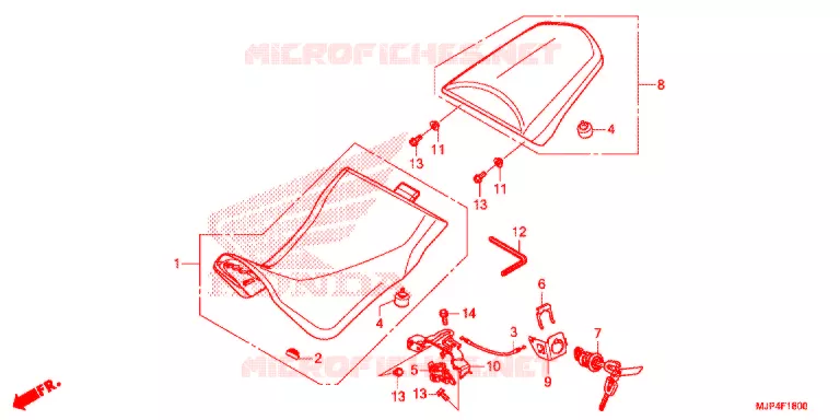 SELLE Honda MOTO 1000 AFRICA-TWIN 2017  CRF1000DH
