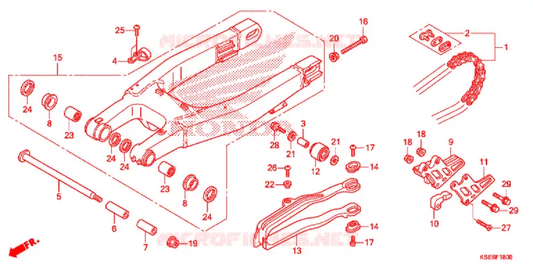 BRAS OSCILLANT Honda MOTO 150 CRF 2017  CRF150RH