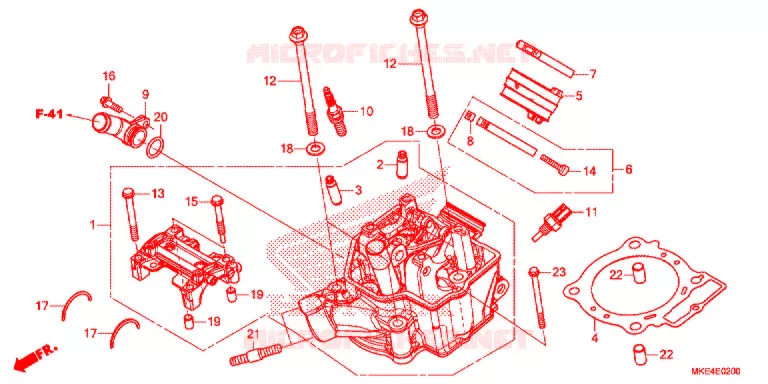 CULASSE Honda MOTO 450 CRF 2017  CRF450RXH