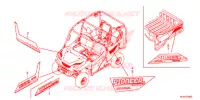 AUTOCOLLANTS pour Honda PIONEER 1000 M3 de 2017