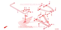 BRAS ARRIERE pour Honda PIONEER 700 M2 RED de 2017