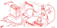 BATTERIE pour Honda TRX 250 FOURTRAX RECON Electric Shift de 2017