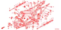 CADRE pour Honda TRX 250 FOURTRAX RECON Electric Shift de 2017
