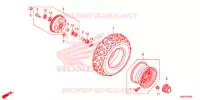 ROUE AVANT pour Honda TRX 250 FOURTRAX RECON Electric Shift de 2017