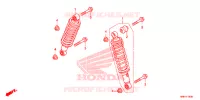 AMORTISSEUR AVANT pour Honda FOURTRAX 500 FOREMAN RUBICON 4X4 AT IRS DCT EPS de 2017