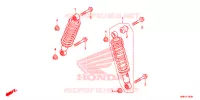 AMORTISSEUR AVANT pour Honda FOURTRAX 500 RUBICON IRS DCT EPS de 2017