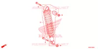 AMORTISSEUR ARRIERE pour Honda FOURTRAX 500 FOREMAN 4X4 Electric Shift, Power Steering de 2017