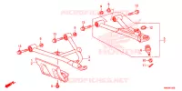 TRIANGLES AVANT pour Honda FOURTRAX 500 RUBICON IRS EPS CAMO de 2017