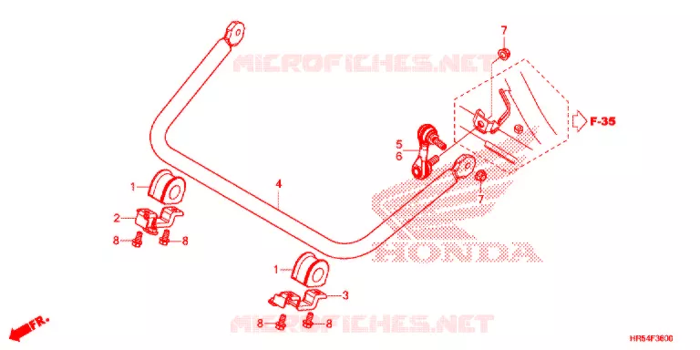BARRE ANTI ROULIS Honda ATV 500 FOURTRAX 2017  TRX500FM6H