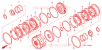EMBRAYAGE (2 3) pour Honda FOURTRAX 680 RINCON de 2006