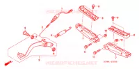 REPOSE PIED   PEDALE pour Honda FOURTRAX 680 RINCON de 2006
