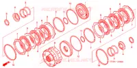 EMBRAYAGE (2 3) pour Honda FOURTRAX 680 RINCON CAMO de 2009