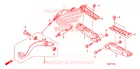 REPOSE PIED   PEDALE pour Honda FOURTRAX 680 RINCON CAMO de 2010