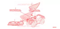 AUTOCOLLANTS pour Honda FOURTRAX 680 RINCON CAMO de 2013