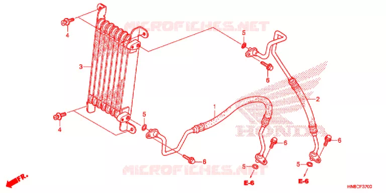 RADIATEUR D'HUILE Honda ATV 680 FOURTRAX 2017  TRX680FAH