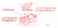 AUTOCOLLANTS pour Honda FOURTRAX 680 RINCON GPS de 2007