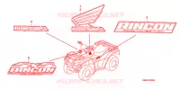 AUTOCOLLANTS pour Honda FOURTRAX 680 RINCON GPS CAMO de 2009