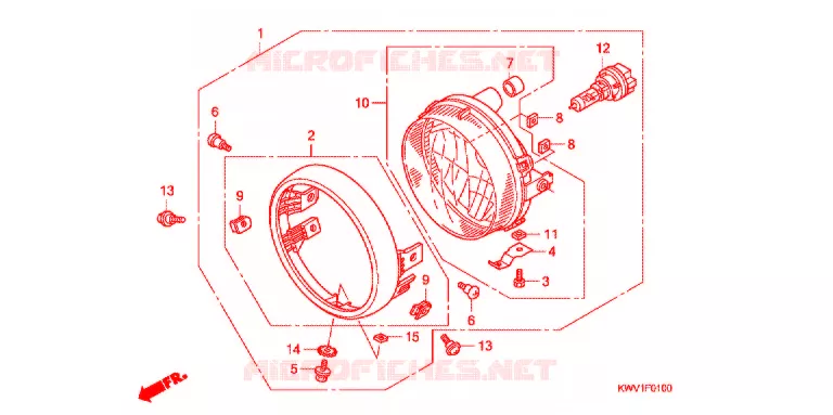 PHARE Honda MOTO 110 CUB 2012  C110B