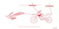 AUTOCOLLANTS pour Honda CRF 250 X de 2011